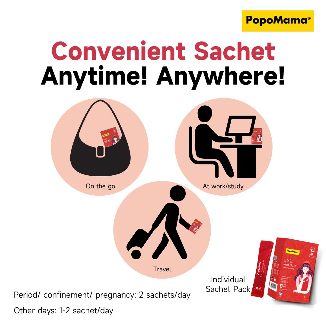 [Clearance Bundle] 5 in 1 Red Date Herbal Beverage - 30 Sachets
